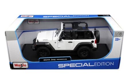 MAISTO JEEP 2014 WRANGLER OPEN TOP 1:18 Diecast Model - Wild Willy