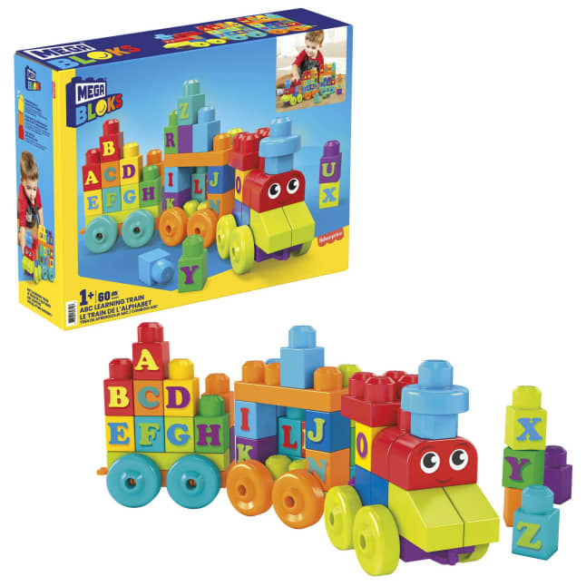 MEGA BLOKS ABC Learning Train Fisher Price 60pcs
