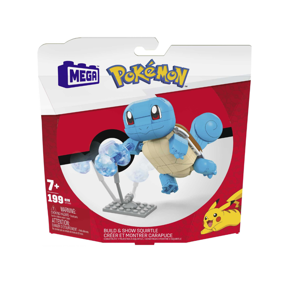 MEGA POKEMON SQUIRTLE BUILD & SHOW SET