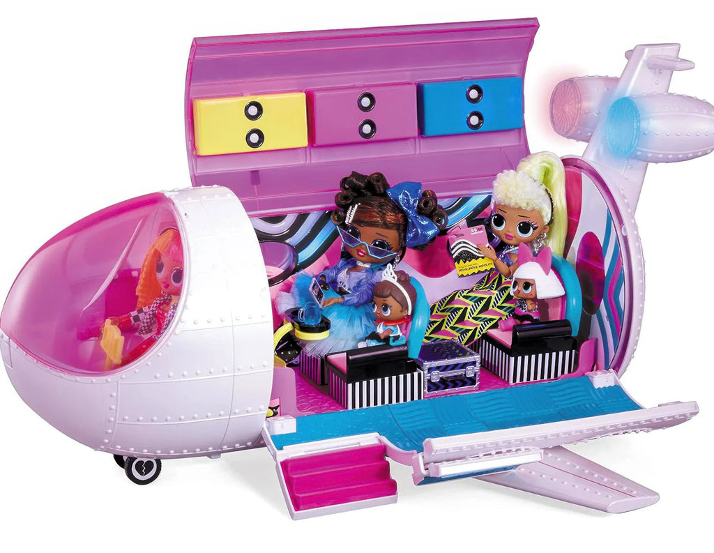 MGA L.O.L. O.M.G. 4-in-1 Plane with 50 Surprises