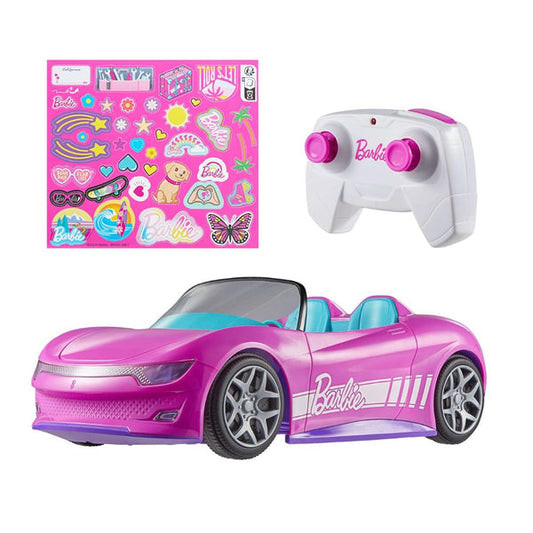 Barbie Pink Convertible Remote Control Car
