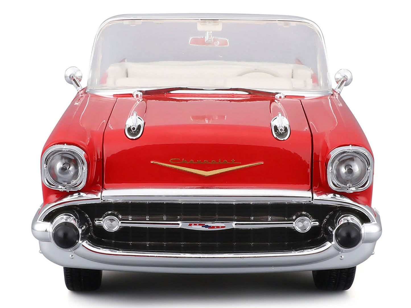 Maisto 1957 Chevrolet Bel Air Convertible Red