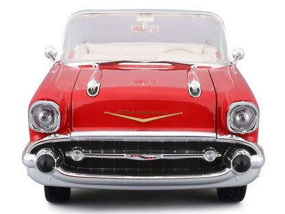 Maisto 1957 Chevrolet Bel Air Convertible Red