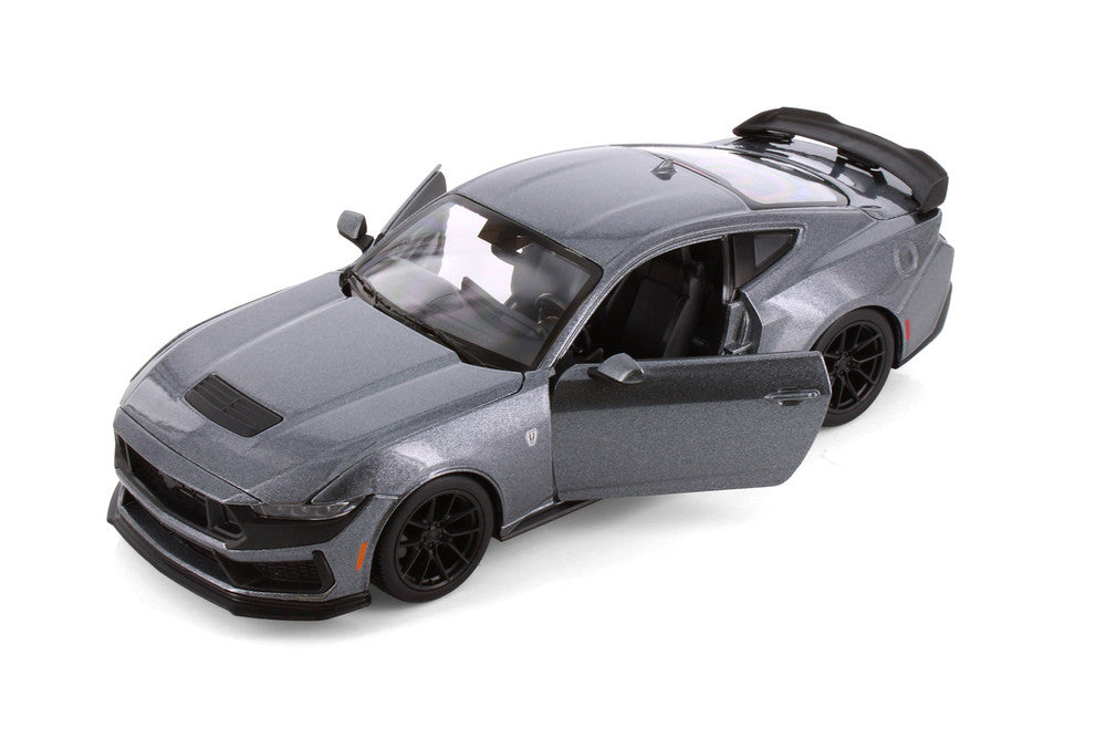 Maisto 2024 Ford Mustang Dark Horse Gray 1:24 Diecast Model Car - Wild Willy