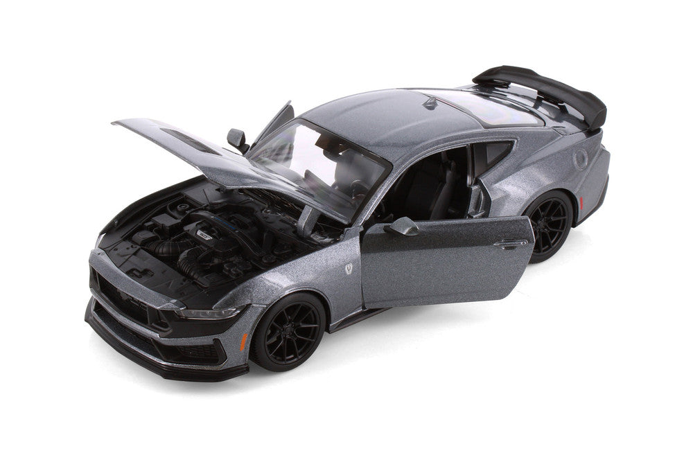 Maisto 2024 Ford Mustang Dark Horse Gray 1:24 Diecast Model Car - Wild Willy