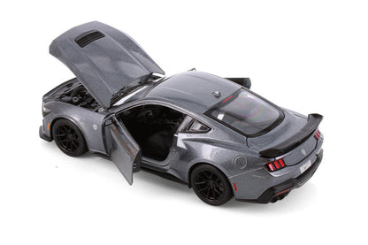 Maisto 2024 Ford Mustang Dark Horse Gray 1:24 Diecast Model Car - Wild Willy