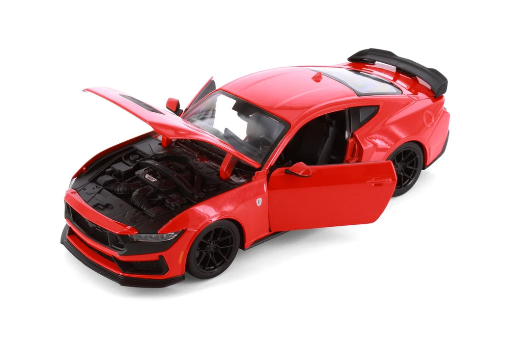 Maisto 2024 Ford Mustang Dark Horse Red - 1:24 Diecast Model Car - Wild Willy