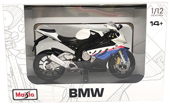 Maisto BMW S 1000RR Motorcycle - 1:12 Diecast Model - Wild Willy