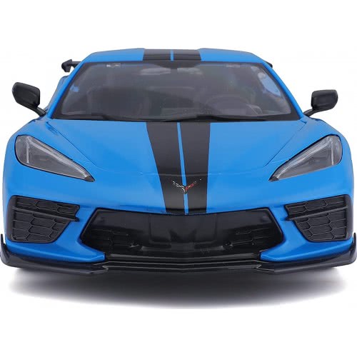 Maisto Chevrolet Corvette Stingray High Wing 2020 Coupe Blue 1:18 Diecast
