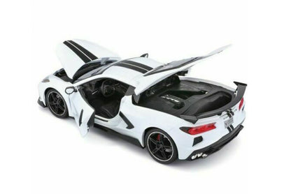 Maisto Chevrolet Corvette Stingray High Wing 2020 Coupe White