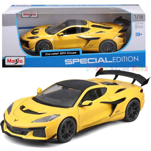 Maisto Corvette ZR1 Coupe 1:24 Yellow Die-Cast Model