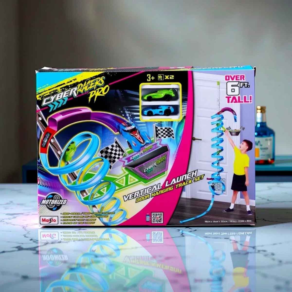 Maisto Cyber Racers Twin Cars Door hoop Track Set - Wild Willy