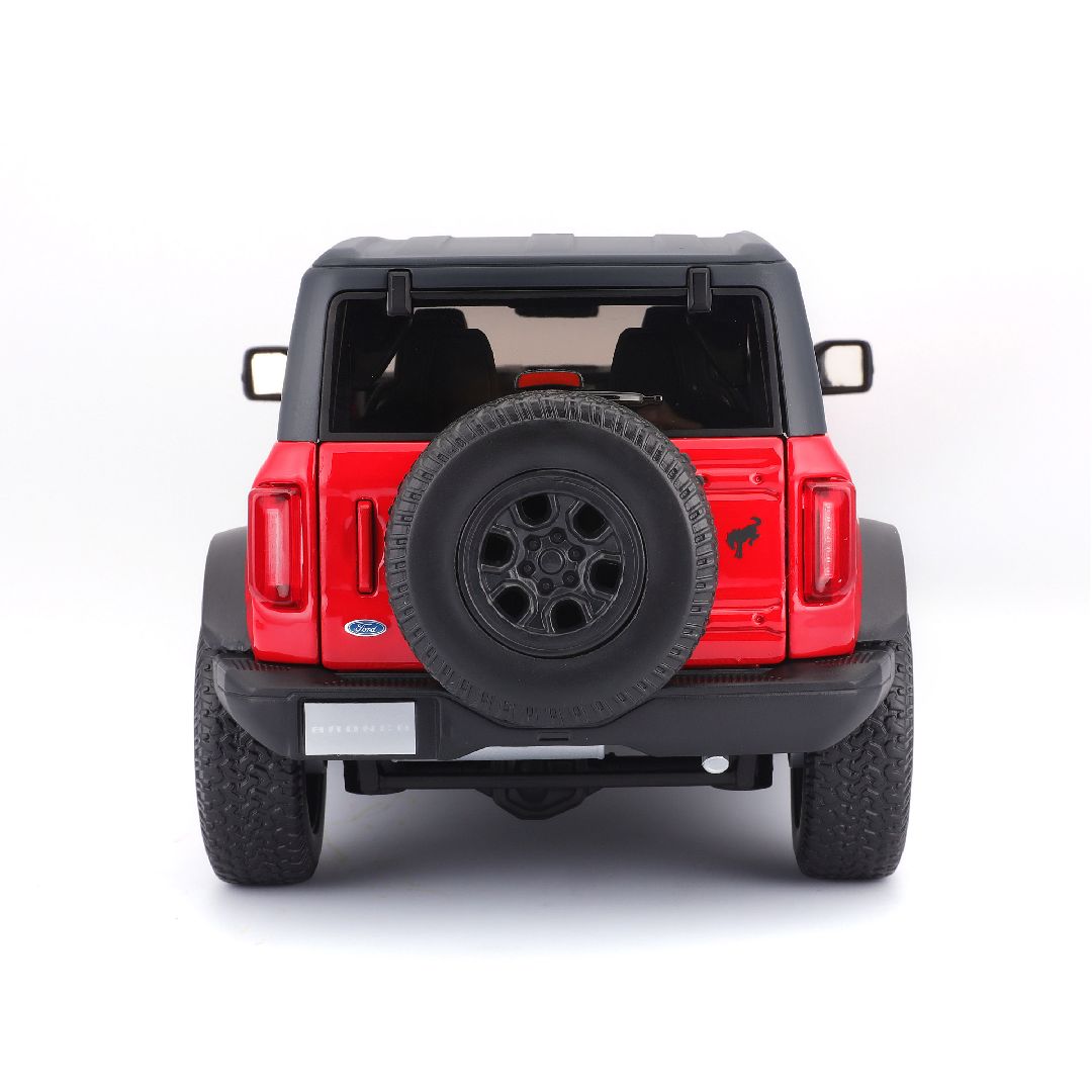 Maisto Ford Bronco Wildtrak 2 Door Version Red 1:18 Diecast Model Car - Wild Willy