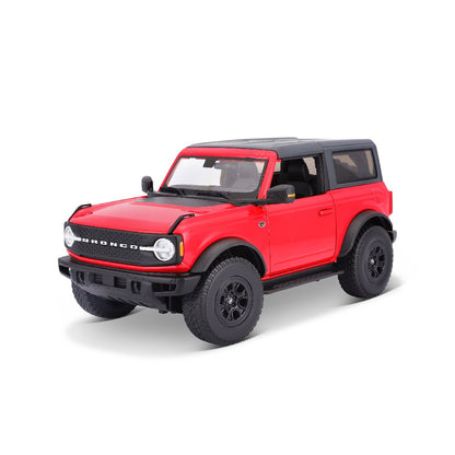 Maisto Ford Bronco Wildtrak 2 Door Version Red 1:18 Diecast Model Car - Wild Willy