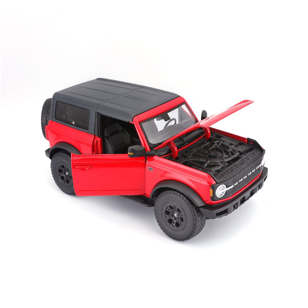 Maisto Ford Bronco Wildtrak 2 Door Version Red 1:18 Diecast Model Car - Wild Willy
