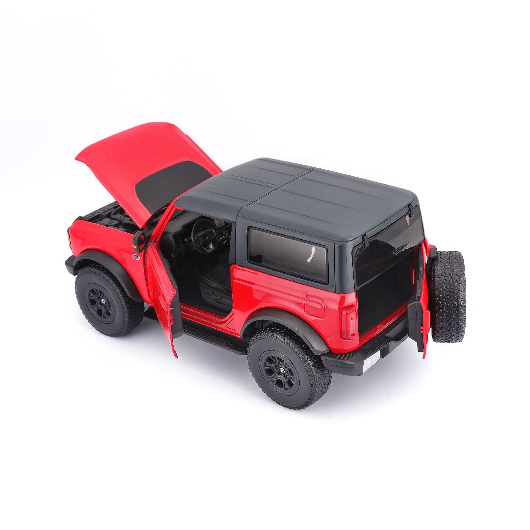 Maisto Ford Bronco Wildtrak 2 Door Version Red 1:18 Diecast Model Car - Wild Willy