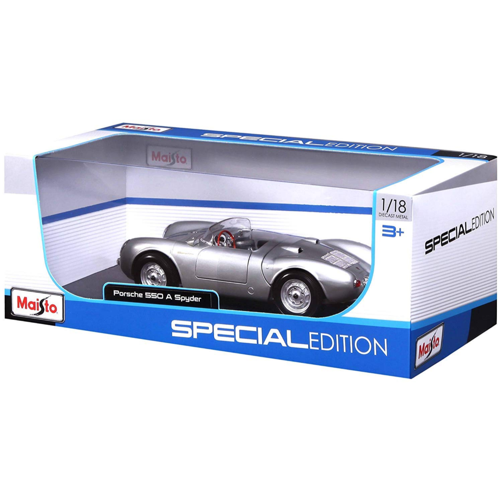 Maisto Porsche 550 A Spyder 1:18 Diecas Model Car - Wild Willy