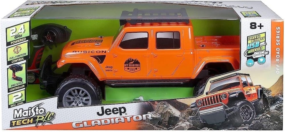 Maisto Tech Remote Control 1:8 Scale 2020 JEEP GLADIATOR - Wild Willy