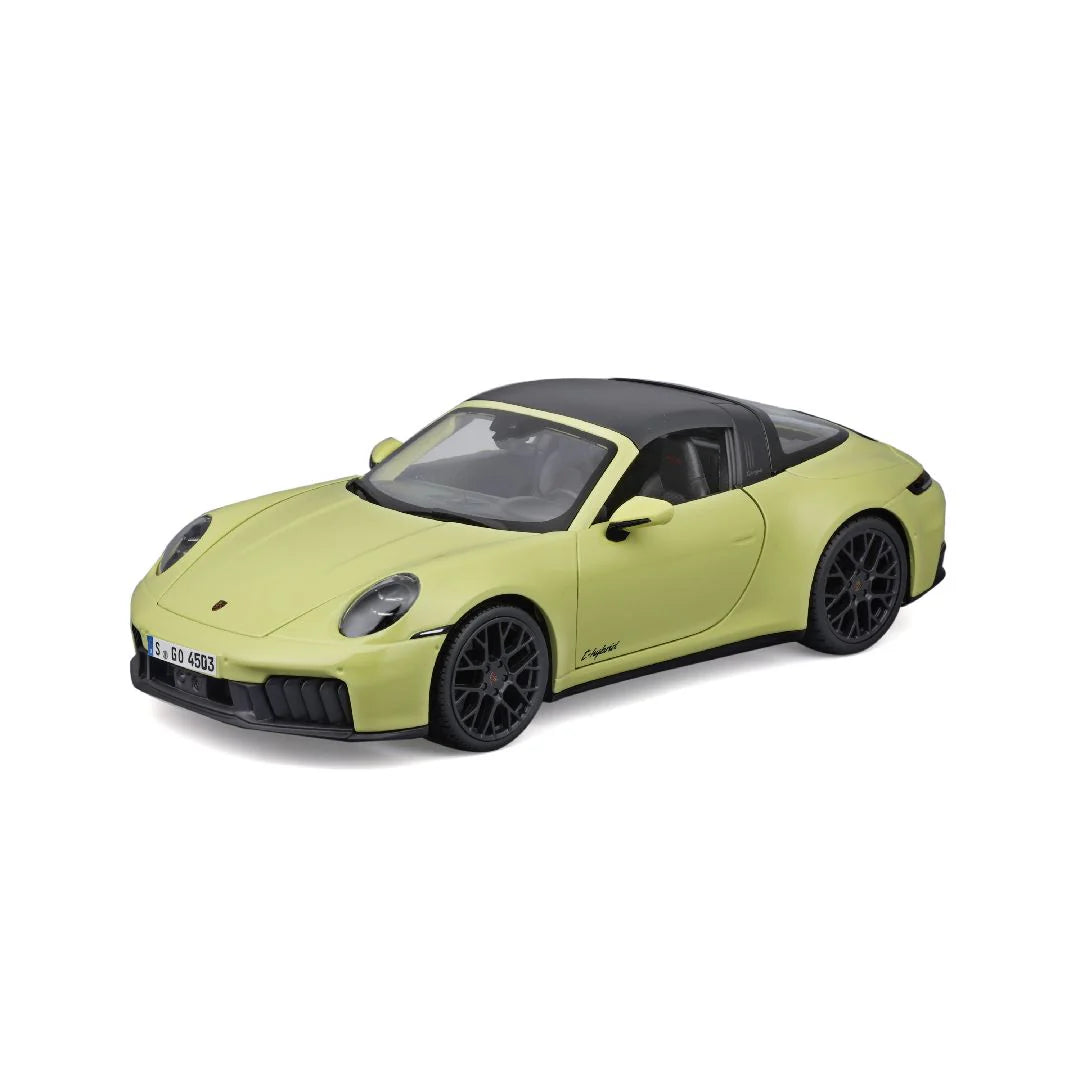 Maisto 1:18 Diecast 2025 Porsche 911 (992.2) Targa 4 GTS Hybrid Yellow - Wild Willy