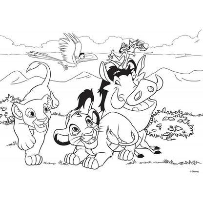 Maxi Floor Disney The Lion King 24 Pcs 70x50 cm Puzzle - Wild Willy