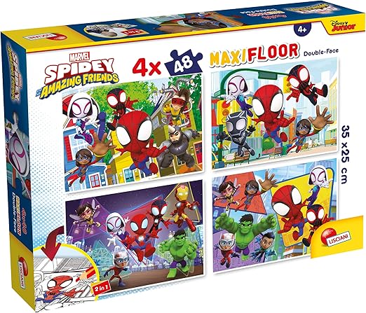 Maxi Floor Marvel Spidey and Friends 2x24 pcs 50x35 cm Puzzle - Wild Willy