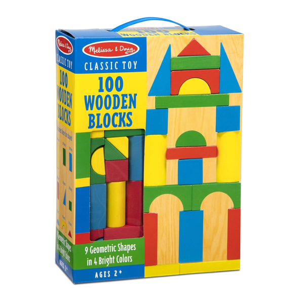 Melissa & Doug 100 Wooden Blocks