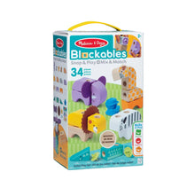 Melissa & Doug Blockables Safari Play Set 34pcs