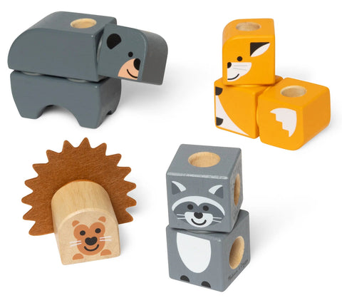 Melissa & Doug Blockables Woodland Friends Playset
