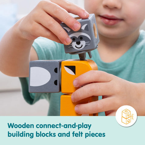 Melissa & Doug Blockables Woodland Friends Playset