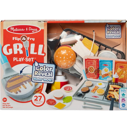 Melissa & Doug Flip & Fry Grill Play Set Color Reveal