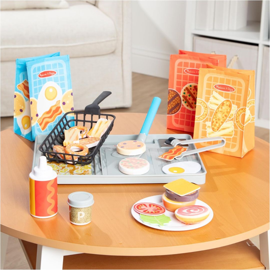 Melissa & Doug Flip & Fry Grill Play Set Color Reveal