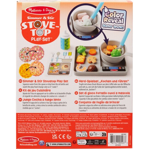 Melissa & Doug Simmer & Stir Stove Top Play Set Color Reveal