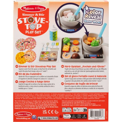 Melissa & Doug Simmer & Stir Stove Top Play Set Color Reveal
