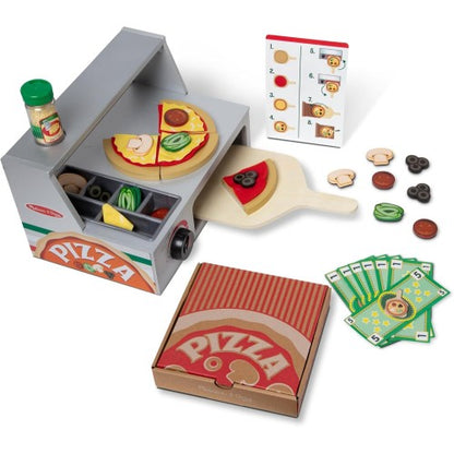Melissa & Doug Top & Bake Pizza Counter Play Set