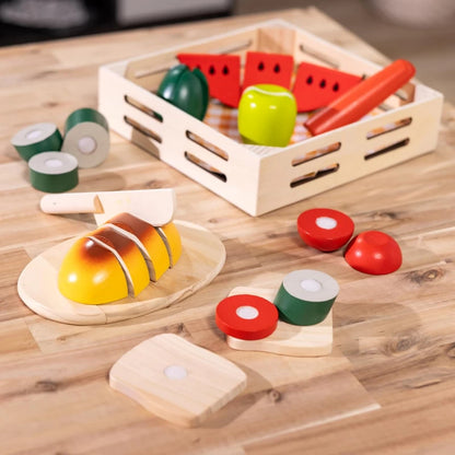 Melissa & Doug Wooden Cutting Food Play Set - Wild Willy