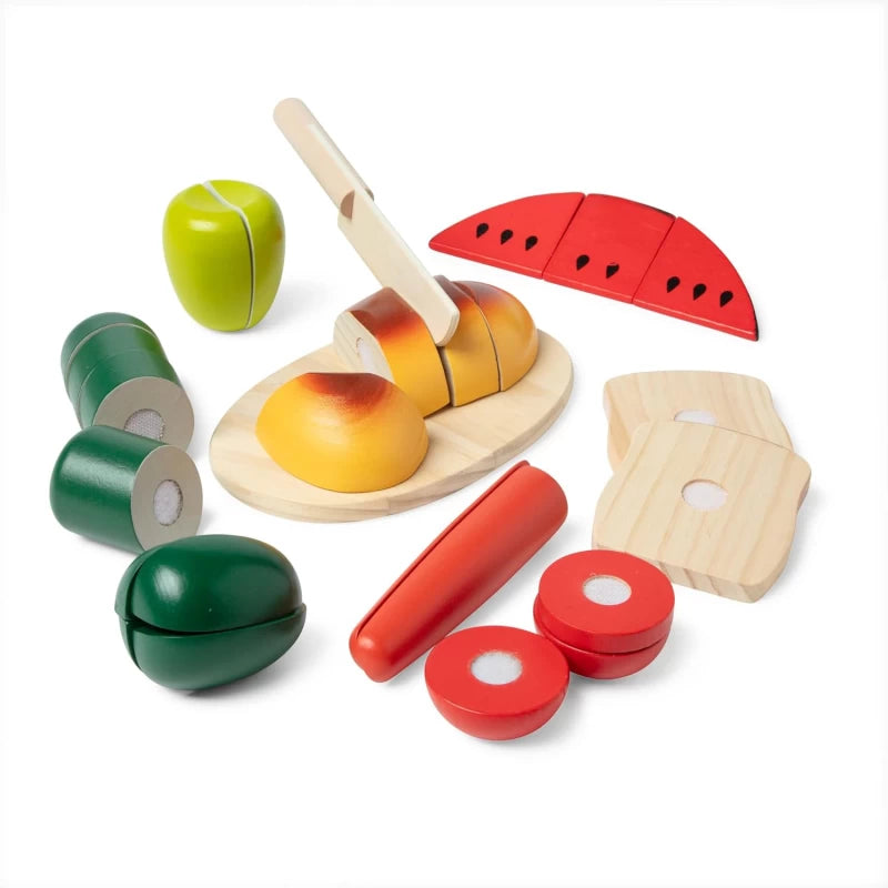 Melissa & Doug Wooden Cutting Food Play Set - Wild Willy