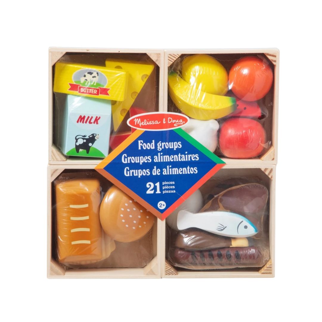 Melissa & Doug Wooden Food Groups Play Set