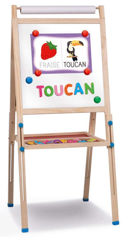 Montessori Grand Tableau Double Face Magnetique En Bois 3-6 ans - Wild Willy
