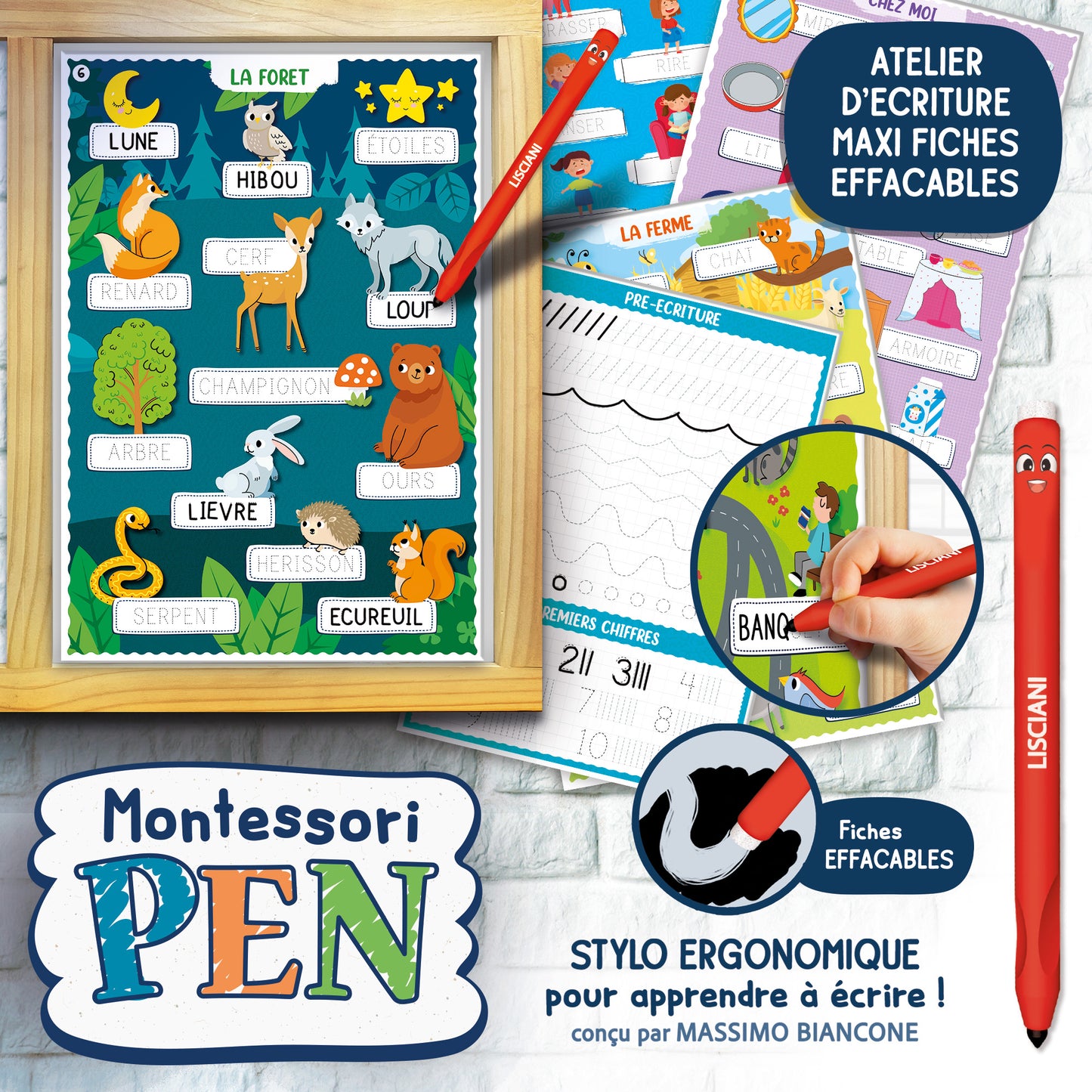 Lisciani Montessori Pen Super École