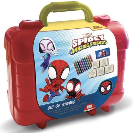Multiprint Spidey and Friends Colouring and Stamp Travel Set