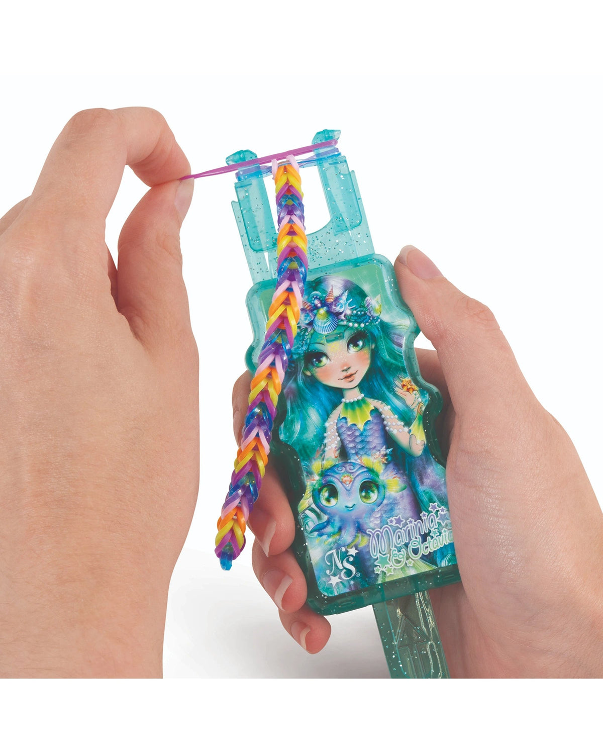 Nebulous Stars Rainbow Loom Bracelet Making Kit with 3200 Rubber Bands, 2 Auto Looms & 2 Mighty Looms - Wild Willy