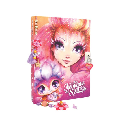 Nebulous Stars Pink Secret Diary with 200 Pages and 44 Activities