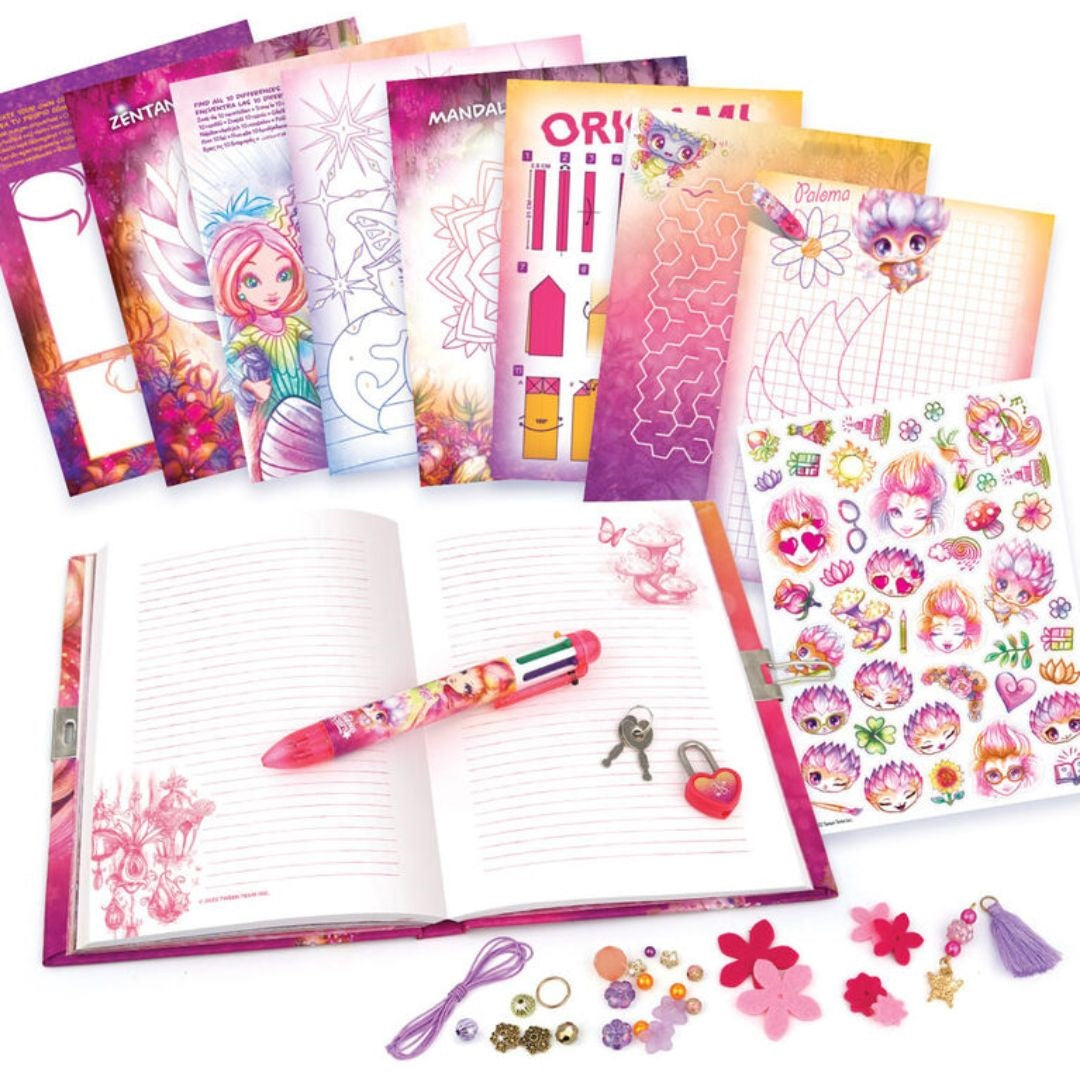 Nebulous Stars Pink Secret Diary with 200 Pages and 44 Activities