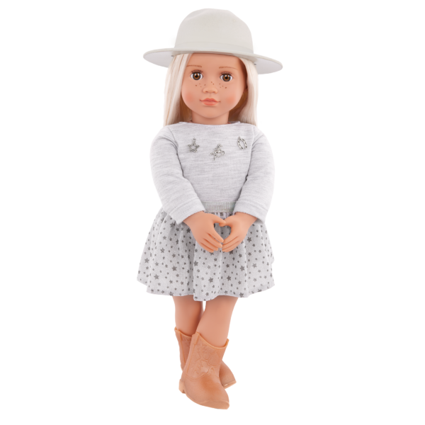 OUR GENERATION Abigale Pleated Skirt & Hat