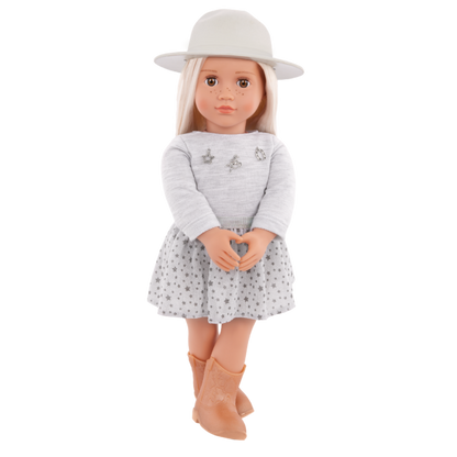 OUR GENERATION Abigale Pleated Skirt & Hat