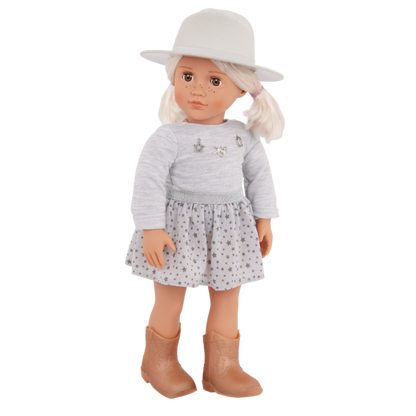 OUR GENERATION Abigale Pleated Skirt & Hat