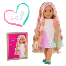 OUR GENERATION  Tessie “From Hair to There”  18'' Hair Grow Doll with Extendable Braid
