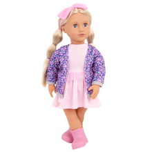 Our Generation Joana 18" Fashion Doll in Leopard Cardigan