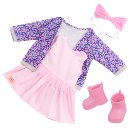 Our Generation Joana 18" Fashion Doll in Leopard Cardigan