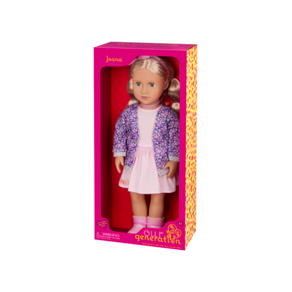 Our Generation Joana 18" Fashion Doll in Leopard Cardigan